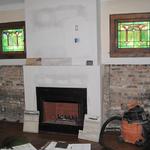 Before of fireplace